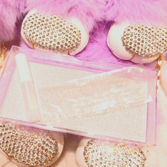 New Muted green nude long presson nails with geometric patterns + gift box - Picture 3 of 8